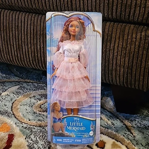 Mattel | Toys | Disneys The Little Mermaid Ariel Wred Hair Pink Dress New  In Box | Poshmark